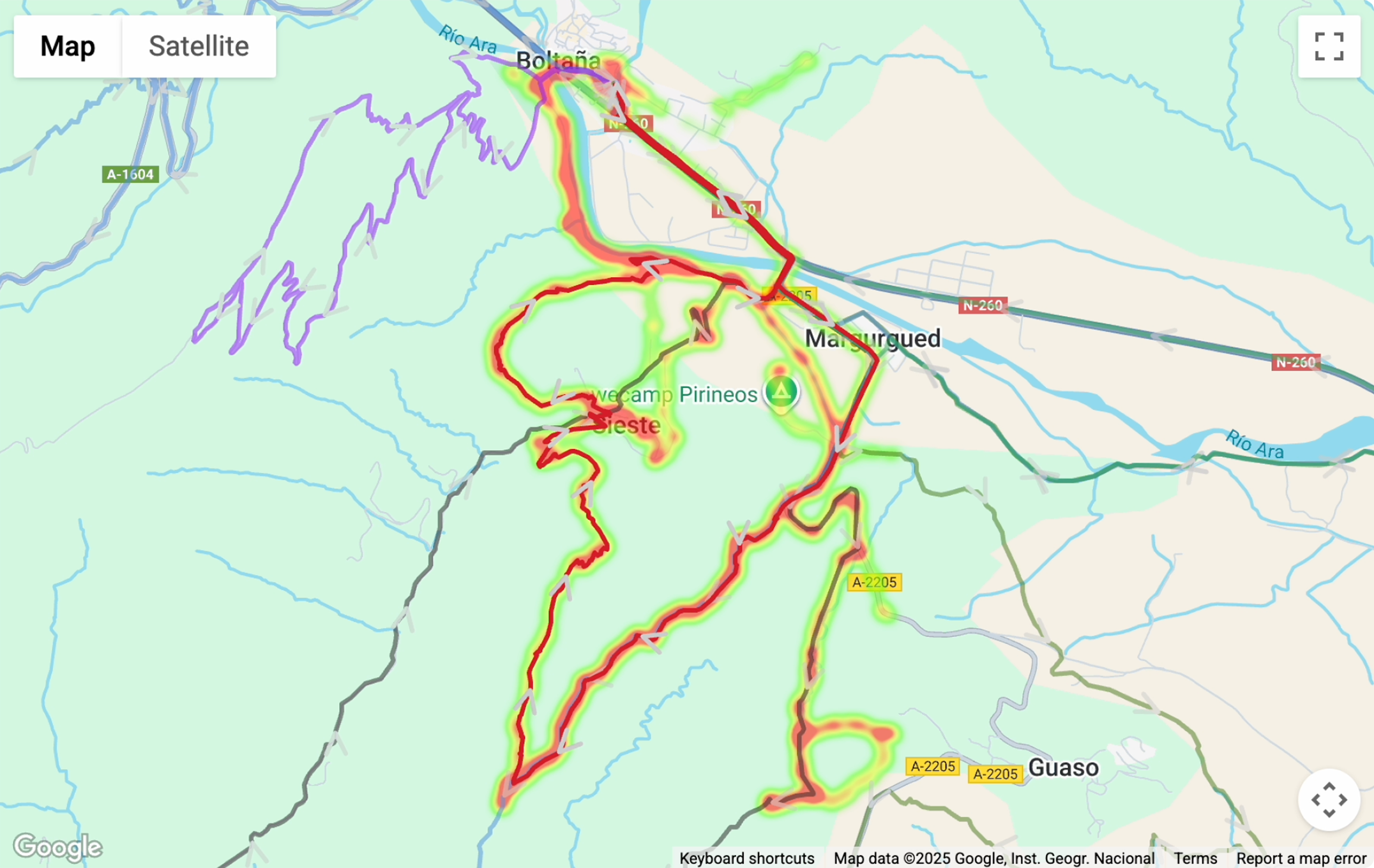 Map depicting routes for the Yeti Gathering Vermont event. Mountain Bike United.